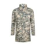 Camouflage Stand Collar Pocket Long Sleeve Zipper Jacket